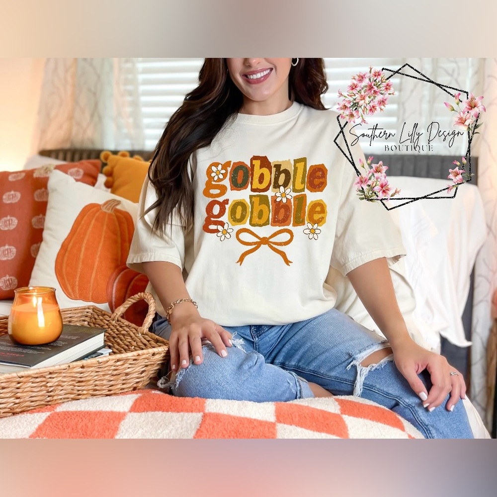 Comfort Colors Gobble Gobble Graphic Tee